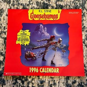 Vintage R.L Stine Goosebumps 1996 Scholastic Calendar